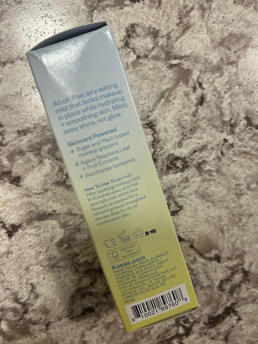 NWT Kosas Cloud Set Airy Setting & Smoothing Mist